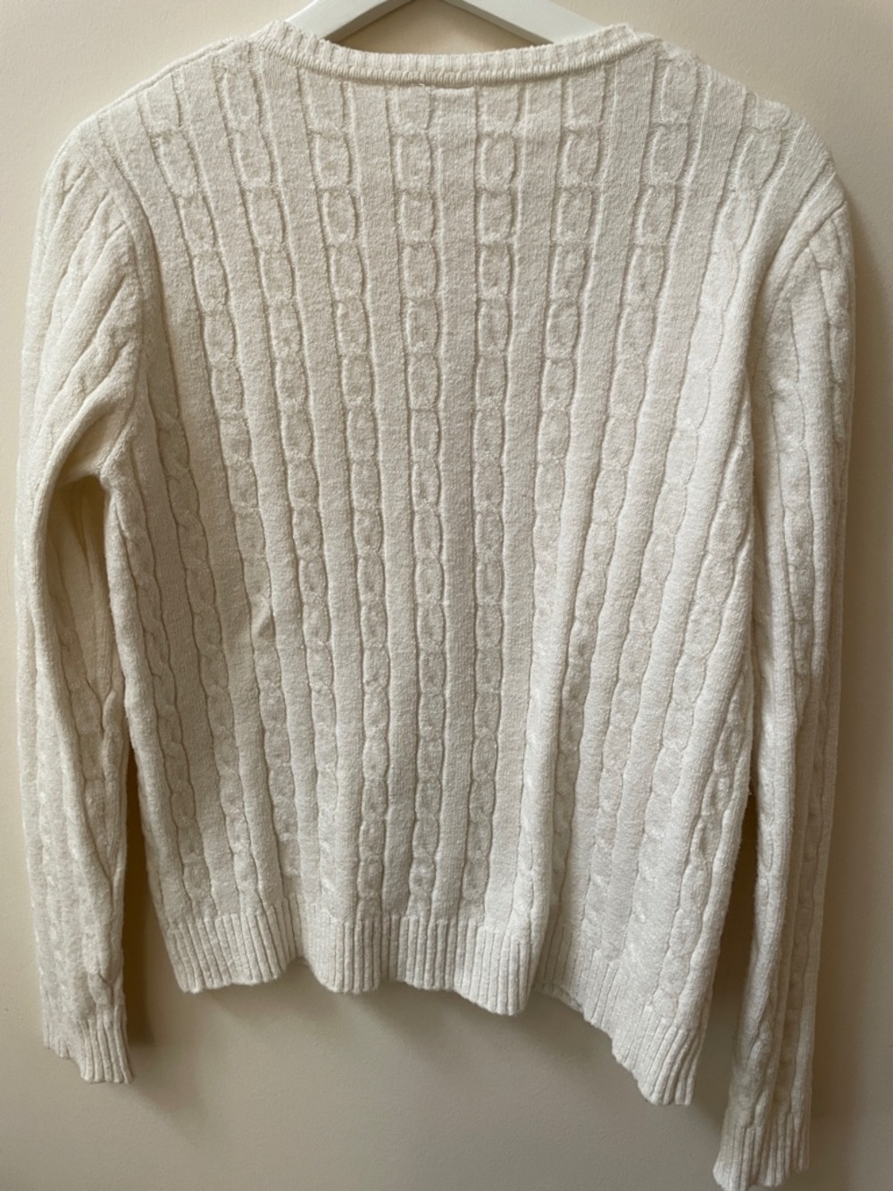 Simons twik Cream Cable-Knit Button-Up Cardigan - Picture 3 of 3